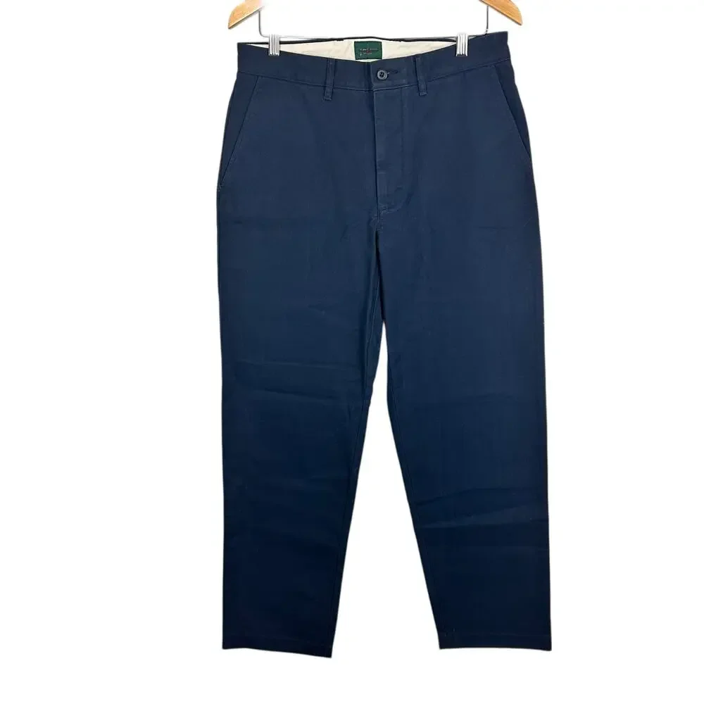 J.CREW Classic Chino Pants Storm Navy Sz 31W 32L NWT Preppy Classic Coastal